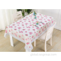 Peva Tablecloth Round PEVA Tablecloth with Lace Edge Supplier